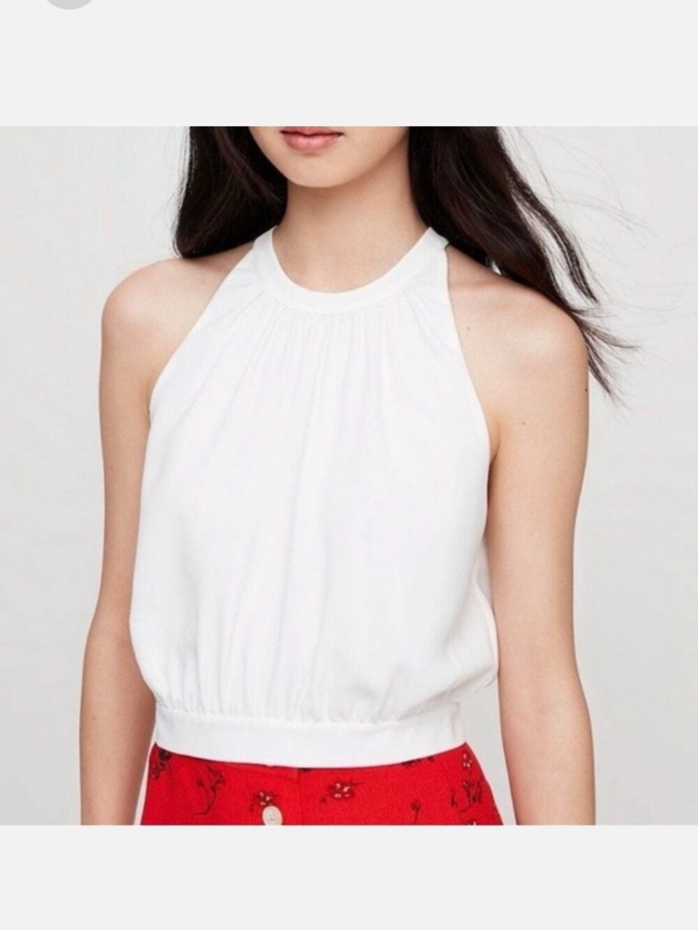 Aritzia Wilfred Tie Back Halter Top